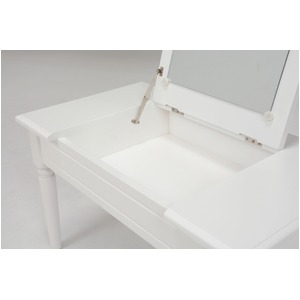 コスメテーブル(ドレッサー/化粧台) 木製 幅70cm 鏡付き ホワイト(白)  商品写真4