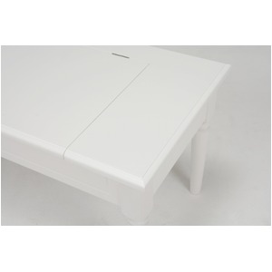 コスメテーブル(ドレッサー/化粧台) 木製 幅70cm 鏡付き ホワイト(白)  商品写真5