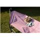 ハンモックセット【折りたたみ式】 ピンク スチールフレーム 収納袋付き 〔アウトドア用品 キャンプ用品〕  - 縮小画像6