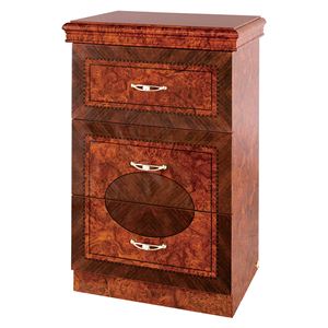 モダン チェスト/タンス 3段 【ブラウン】 約幅54×奥行37×高さ82cm 『フローレンス』 〔寝室 ベッドルーム リビング〕【代引不可】