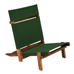 木製 ローチェア/腰掛け椅子 【グリーン】 幅48.5×奥行67×高さ59×座面高23cm 組立式 『アカシアガーデン』【代引不可】