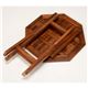 木製ガーデンテーブル/アウトドアテーブル 【八角形/幅70cm】 折りたたみ式 チーク材使用 木目調  - 縮小画像3