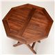 木製ガーデンテーブル/アウトドアテーブル 【八角形/幅70cm】 折りたたみ式 チーク材使用 木目調  - 縮小画像4