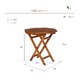 木製ガーデンテーブル/アウトドアテーブル 【八角形/幅70cm】 折りたたみ式 チーク材使用 木目調  - 縮小画像6