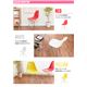 リビングチェア/イームズ チェア 【カラー：YELLOW イエロー】 dsr (リプロダクト品） スチール/PP製 アジャスター付き ミッドセンチュリー家具 - 縮小画像1