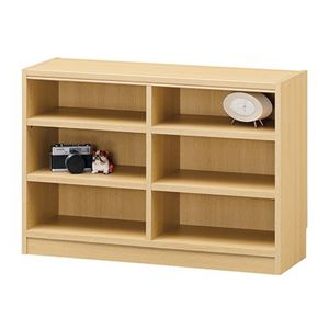 フリーラック/収納棚 【ナチュラル】 幅870×奥行290×高さ600mm 移動棚付き 組立式 『タナリオ』 〔リビング〕【代引不可】