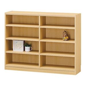 フリーラック/収納棚 【ナチュラル】 幅1170×奥行290×高さ900mm 移動棚付き 組立式 『タナリオ』 〔リビング〕【代引不可】