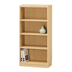 フリーラック/収納棚 【ナチュラル】 幅590×奥行290×高さ1200mm 移動棚付き 組立式 『タナリオ』 〔リビング〕【代引不可】