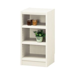 フリーラック/収納棚 【ホワイト】 幅310×奥行290×高さ600mm 移動棚付き 組立式 『タナリオ』 〔リビング〕【代引不可】