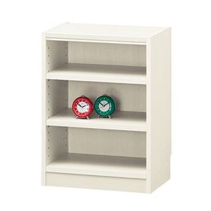 フリーラック/収納棚 【ホワイト】 幅440×奥行290×高さ600mm 移動棚付き 組立式 『タナリオ』 〔リビング〕【代引不可】