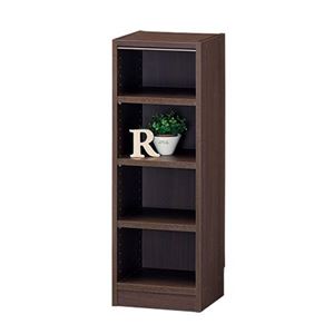 フリーラック/収納棚 【ダークブラウン】 幅310×奥行290×高さ900mm 移動棚付き 組立式 『タナリオ』 〔リビング〕【代引不可】