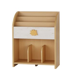 子供用 絵本ラック/本棚 【ナチュラル LAK-7055BSB】 幅563×奥行265×高さ696mm 『ランドキッズ』 〔リビング〕【代引不可】