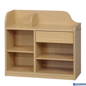 ランドセルラック 【ロータイプ ナチュラル】 幅728×奥行293×高さ652mm 『ランドキッズ』 〔子供部屋 リビング プレゼント〕【代引不可】