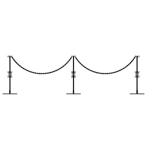 重なるチェーンスタンド3本組