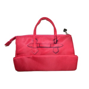 可愛いデザインのバッグインバッグ♪ファスナー付きで中身がこぼれない!全2色 ピンク 商品写真2