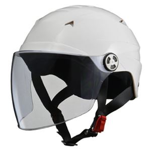 リード工業 (LEAD) シールド付ハーフヘルメット RE40 ホワイト フリー 商品写真