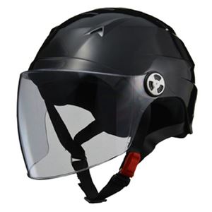 リード工業 (LEAD) シールド付ハーフヘルメット RE40 ブラック フリー 商品写真