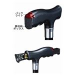 シンエンス ライト付きステッキ「蛍」II 折りたたみタイプ /SA-2002 ブラック border=