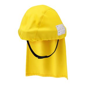 避難用簡易保護帽 でるキャップ for kids イエロー（子供用） DCFK-YE-01 - 拡大画像