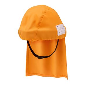 避難用簡易保護帽 でるキャップ for kids オレンジ（子供用） DCFK-OR-01 - 拡大画像
