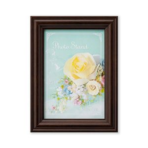 BKフォトフレームL判(90×128mm) ブラウン