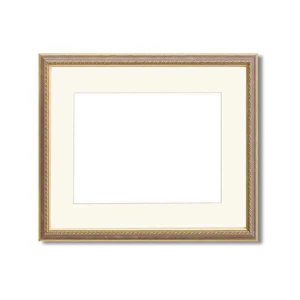 【軽量額】UVカットアクリル 装飾水彩額（マット付き）F10 Gブラウン