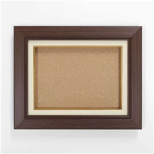 油絵額・キャンバス額・日本画・茶色油絵額 木製油縁額 SM(227×158mm) ブラウン