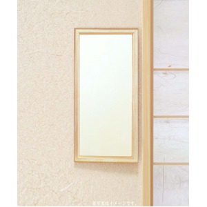 ウォールミラー/全身姿見鏡 【壁掛け用 大】 フレーム:シャンパンゴールド 壁掛けひも付き 日本製 商品写真3