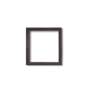 【角額】正方形額・細いフレーム・壁掛けひも■5432 100角(100×100mm)「ブラウン」 商品写真1
