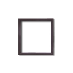 【角額】正方形額・細いフレーム・壁掛けひも■5432 150角(150×150mm)「ブラウン」 商品写真1