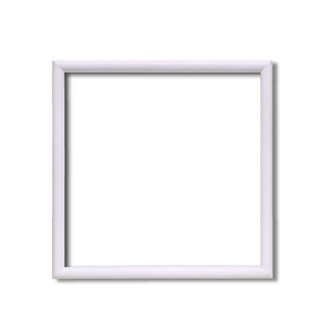 【角額】正方形額・細いフレーム・壁掛けひも■5432 250角(250×250mm)「白」 商品写真1