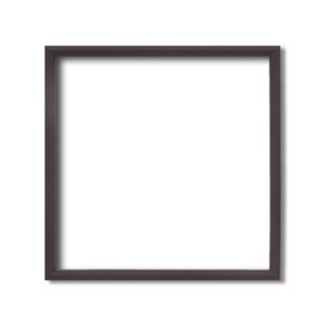 【角額】正方形額・細いフレーム・壁掛けひも■5432 300角(300×300mm)「ブラウン」 商品写真1