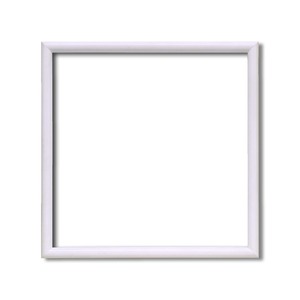 【角額】正方形額・細いフレーム・壁掛けひも■5432 300角(300×300mm)「白」 商品写真1