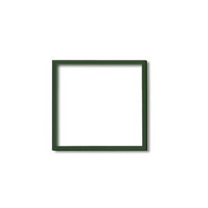 【角額】木製正方額・壁掛けひも■5767 200角(200×200mm)「グリーン」 商品写真1