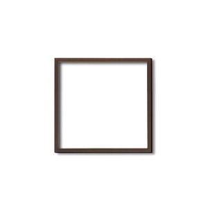 【角額】木製正方額・壁掛けひも■5767 250角(250×250mm)「ブラウン」 商品写真1