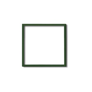 【角額】木製正方額・壁掛けひも■5767 250角(250×250mm)「グリーン」 商品写真1