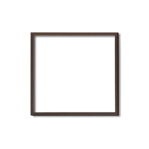 【角額】木製正方額・壁掛けひも■5767 300角(300×300mm)「ブラウン」 商品写真1