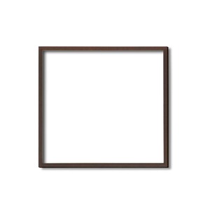 【角額】木製正方額・壁掛けひも■5767 350角(350×350mm)「ブラウン」 商品写真1