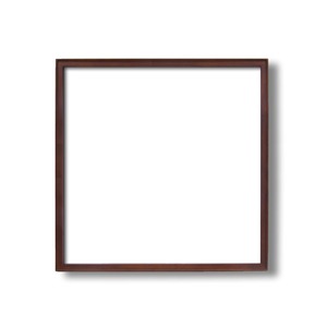 【角額】高級木製正方形額・壁掛けひも・アクリル付き　■9787 500角(500×500mm)「ブラウン」 商品写真1