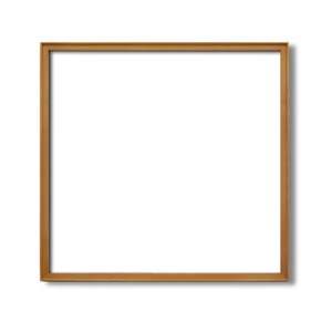 【角額】高級木製正方形額・壁掛けひも・アクリル付き　■9787 600角(600×600mm)「チーク」 商品写真1