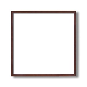 【角額】高級木製正方形額・壁掛けひも・アクリル付き　■9787 600角(600×600mm)「ブラウン」 商品写真1