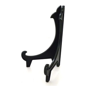 黒い額立て 樹脂 額立て 樹脂皿立て 〔3個セット〕 安全荷重5kg 額別売り 対応高さ20ｃｍまで A5サイズを縦置きくらいまで対応 黒