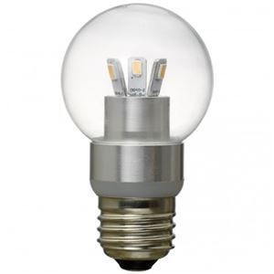 (まとめ)G50ボール形LED電球3W電球色 ヤザワ LDG3LG50【×3セット】 商品写真1