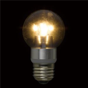(まとめ)G50ボール形LED電球3W電球色 ヤザワ LDG3LG50【×3セット】 商品写真2
