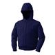 空調服 フード付き ポリエステル製空調服（KU90810） リチウムバッテリーセット（LIPRO2） ファンカラー：グレー 【 ダークブルー サイズ：M】 - 縮小画像1