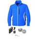 空調服 フード付き ポリエステル製長袖ブルゾン リチウムバッテリーセット BP-500BFC04S3 ブルー L - 縮小画像1