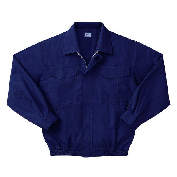 KU90550 空調服 R 綿薄手 長袖ブルゾン 服のみ ダークブルー XLサイズ