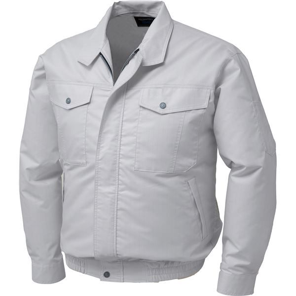 KU91710 空調服 R 綿・ポリ混紡 制電長袖ブルゾン FAN2200G・RD9261・LIPRO2セット シルバー 2L