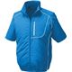 ポリエステル製半袖空調服 BP500S リチウムバッテリーセット 【カラー：ブルー×ホワイト サイズ：M】 - 縮小画像1