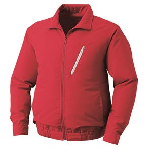 KU90510 空調服 R ポリエステル製遮熱長袖ブルゾン 服のみ レッド 2L